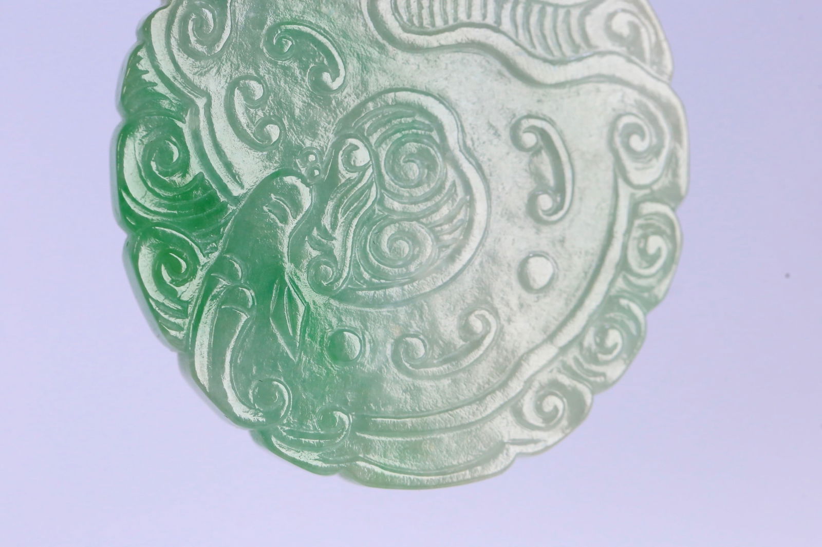 An Exquisite Jadeite Dragon Pattern Brand - 6