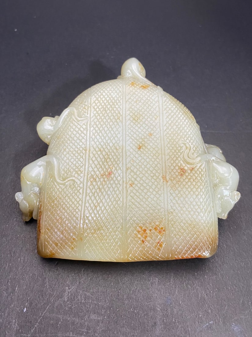 An Exquisite White Jade Rat Pattern Ornament - 5