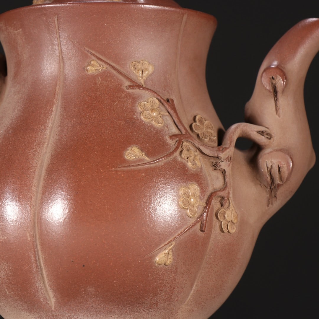 An Exquisite Purple Sands Flower Pattern Teapot - 6