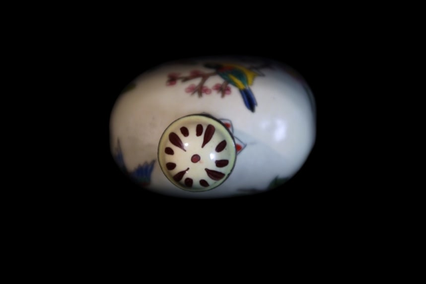 An Exquisite Cloisonne Flower and Bird Pattern Snuff Bottle - 6