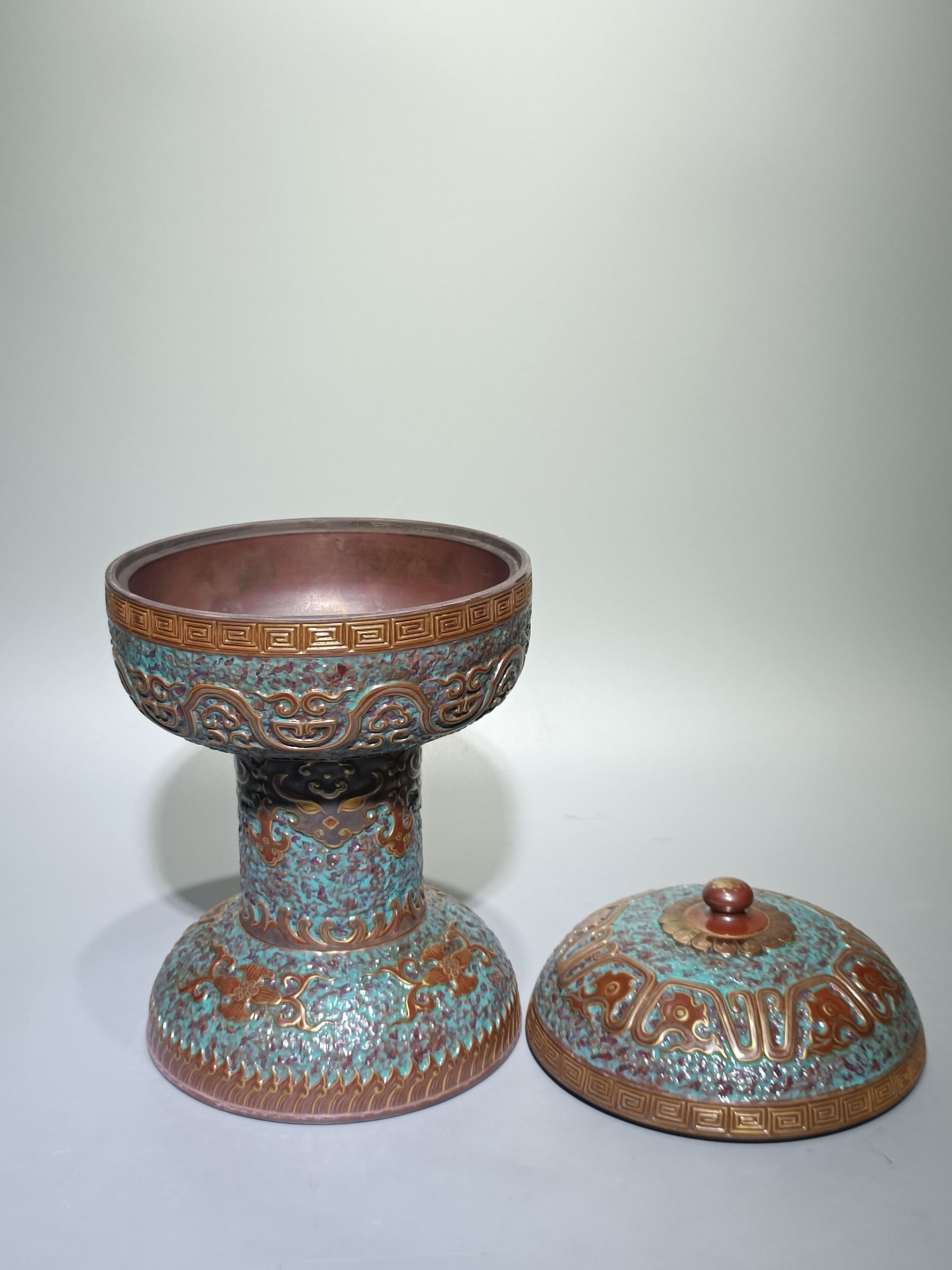 An Exquisite Bronze glaze Phoenix Pattern Censer - 6