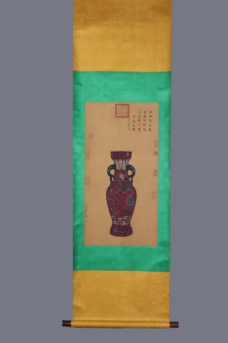 An Exquisite Blue and White Lotus Pattern Dragon Pattern Double-Ears Vase - 8