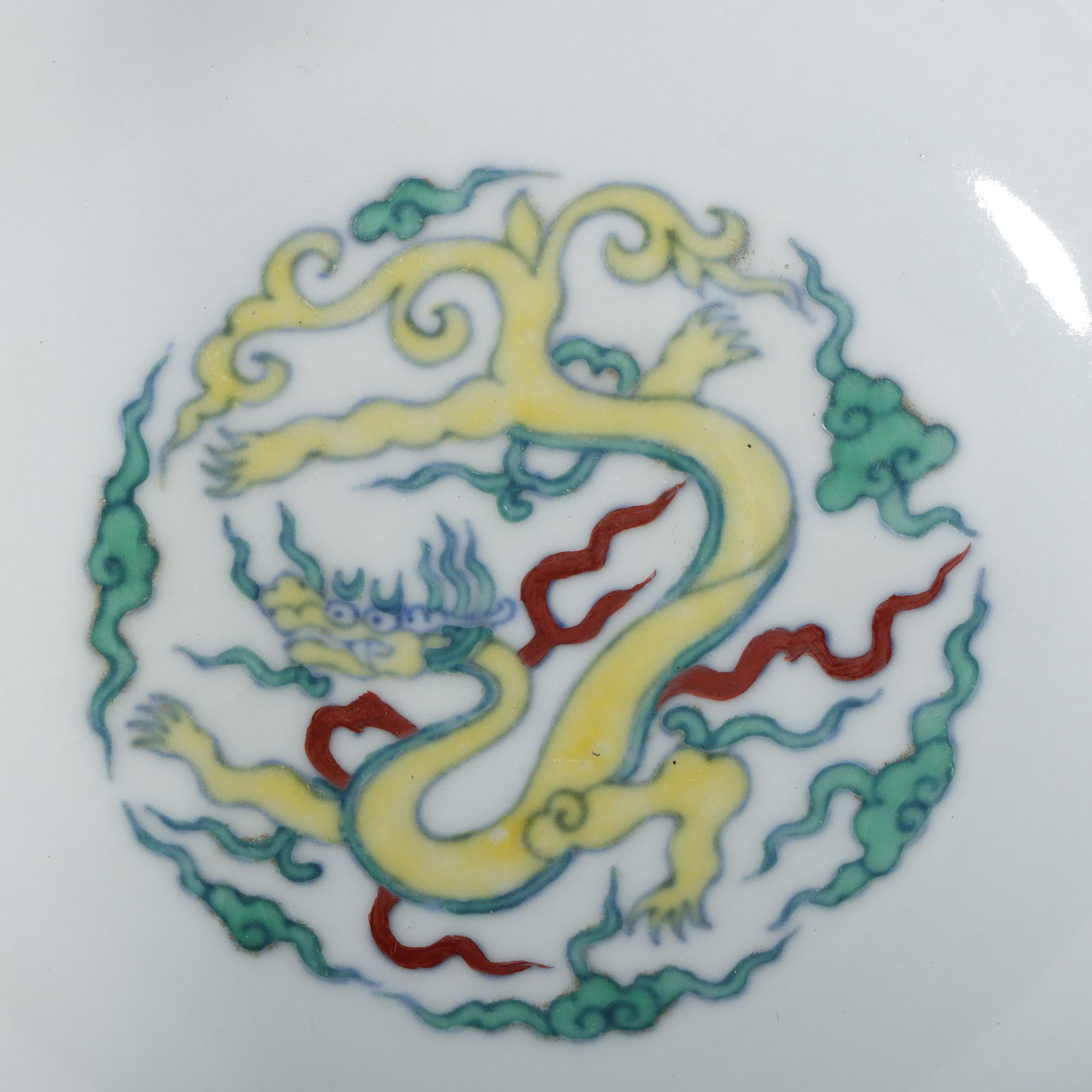 An Exquisite Doucai Seawater Pattern Dragon Pattern Bowl - 6