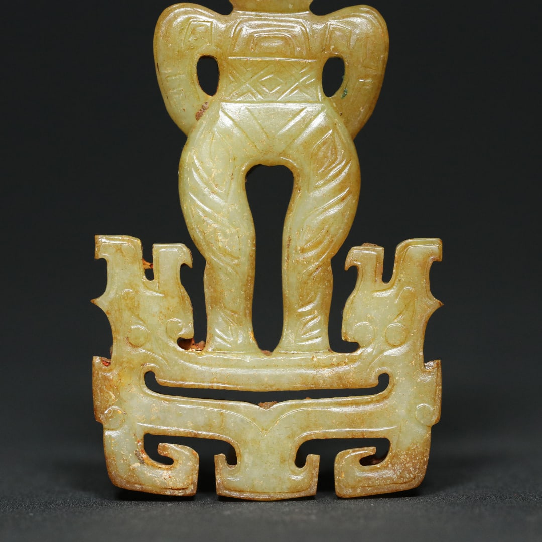 An Exquisite White Jade Figure Pendant - 9