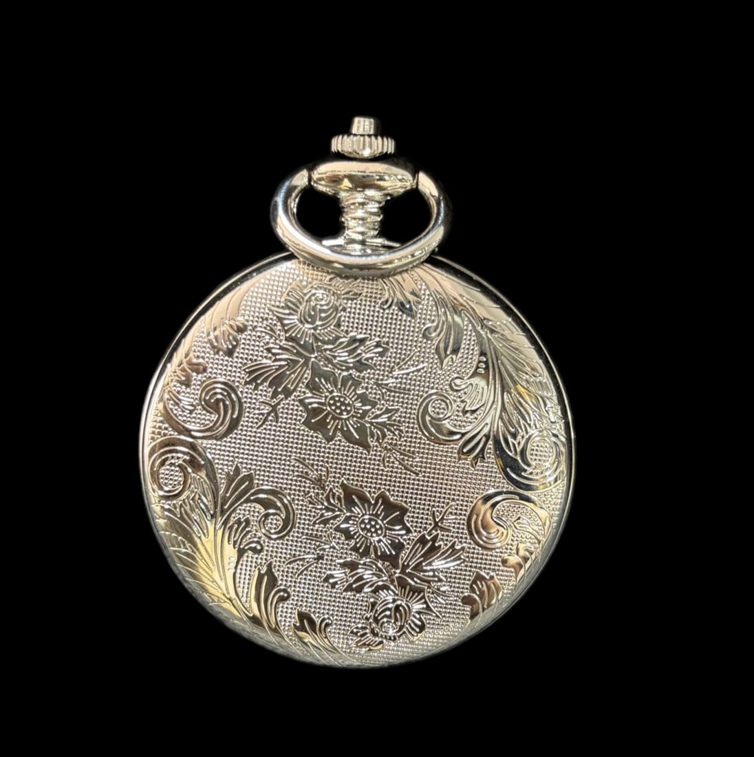 An Exquisite Gilt Silver Figure Pattern Flower Pattern Pocket watch - 2