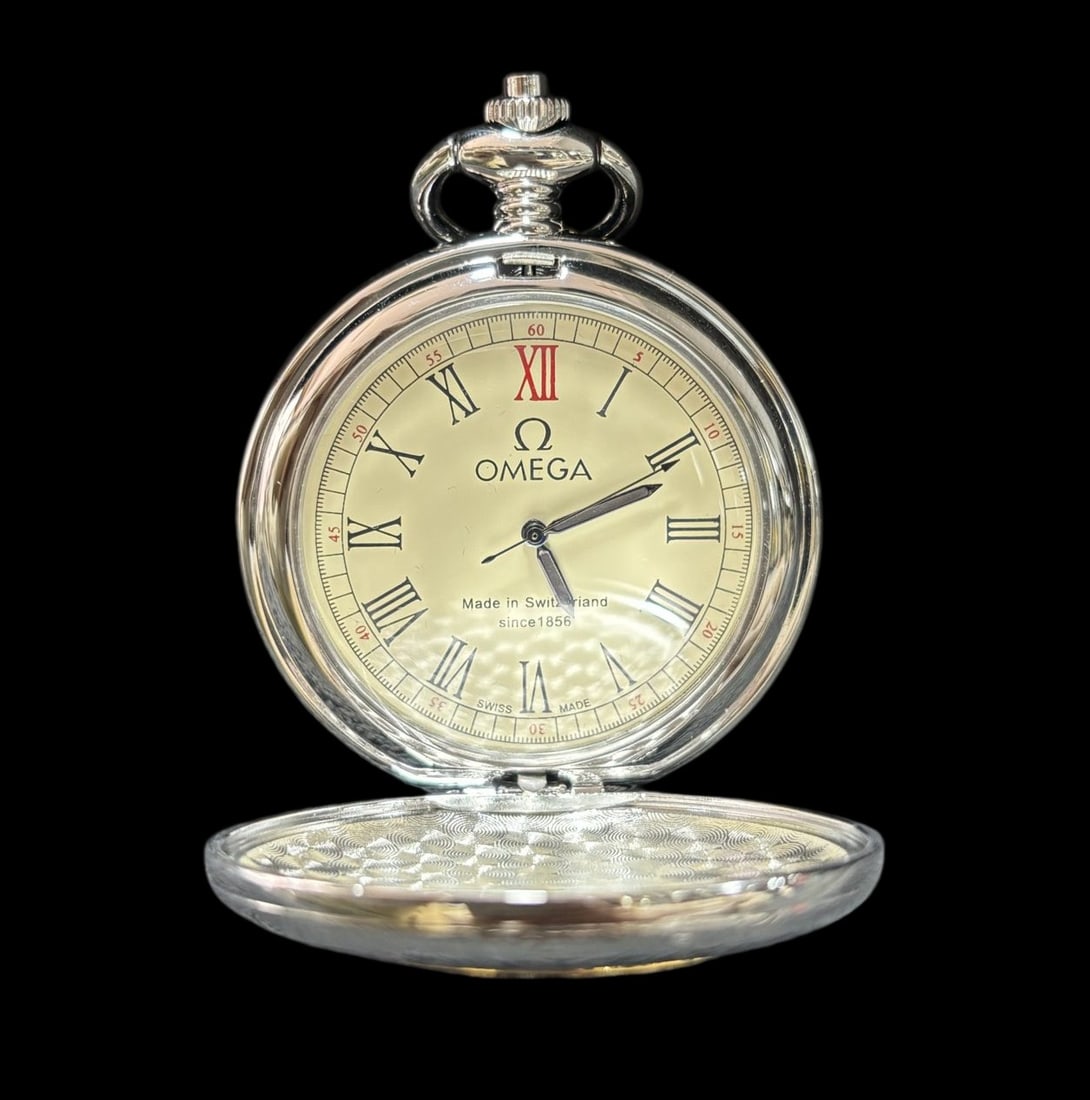 An Exquisite Gilt Silver Figure Pattern Flower Pattern Pocket watch - 3