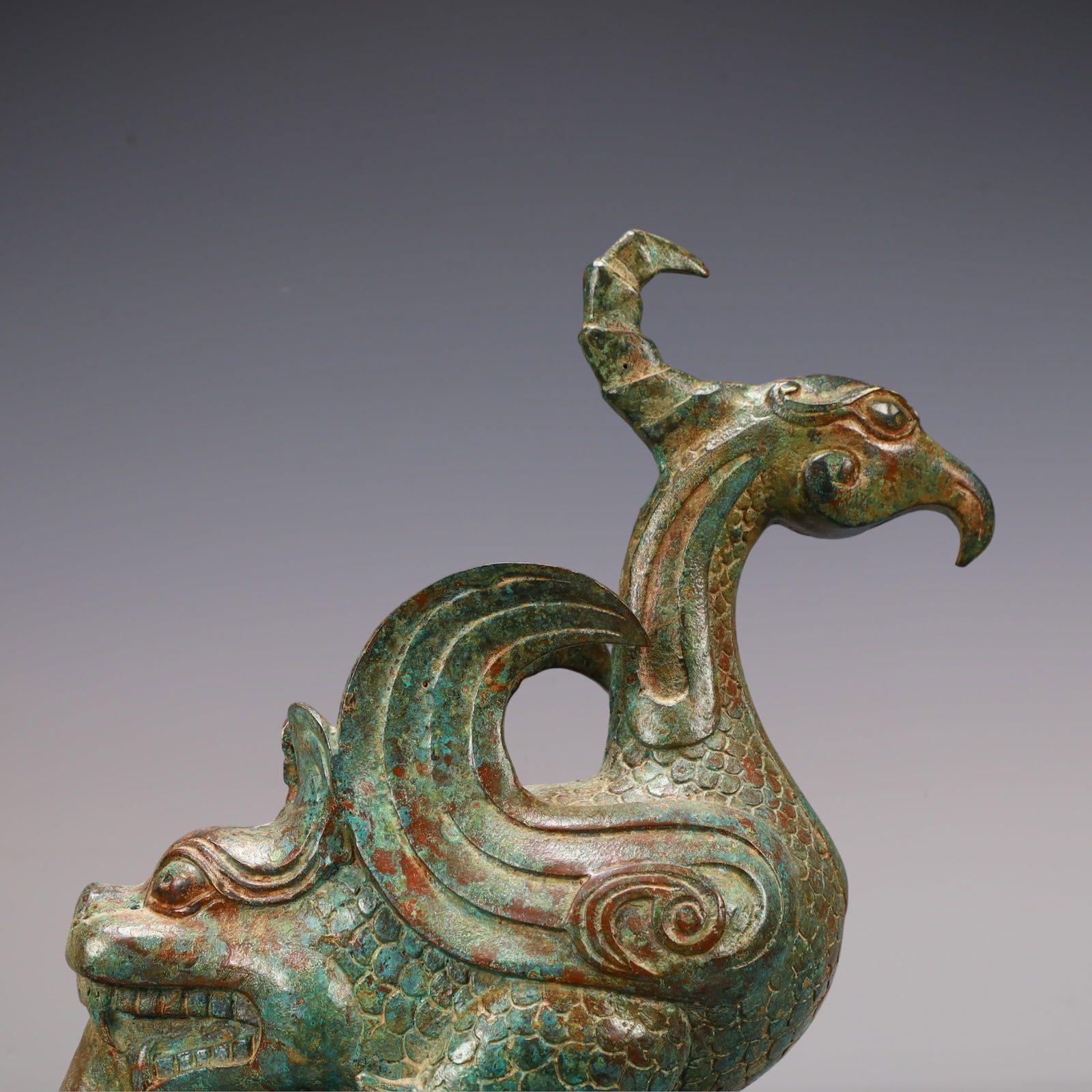 A Exquisite Bronze Bird Ornament - 2