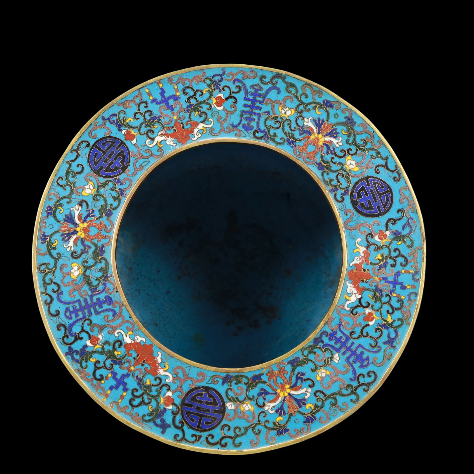 A Exquisite Cloisonne Lotus Pattern Bats and Peach Pattern Jar - 6