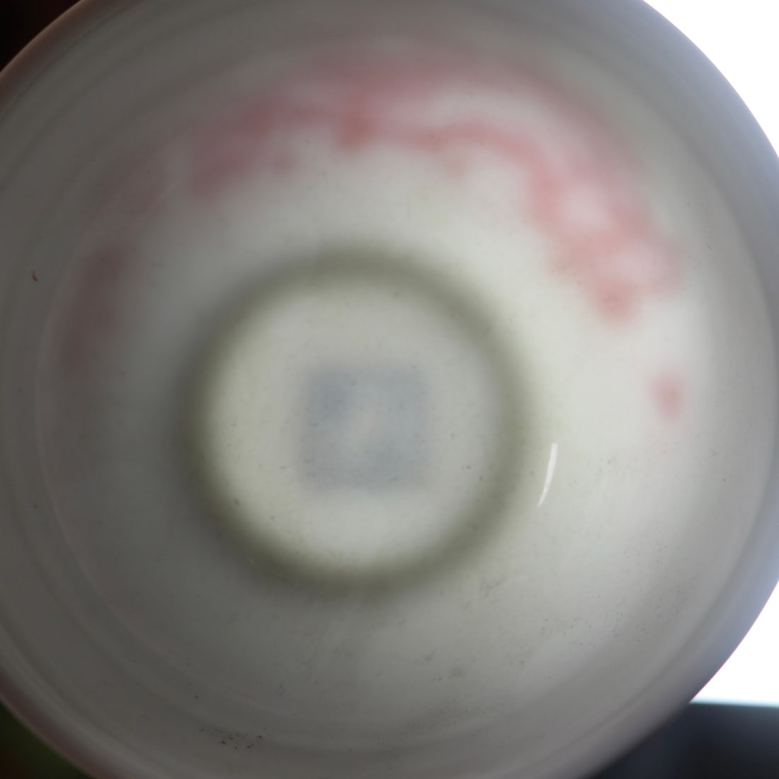 An Exquisite Ruby Red-Glazed Landscape Pattern with poem Cup - 8