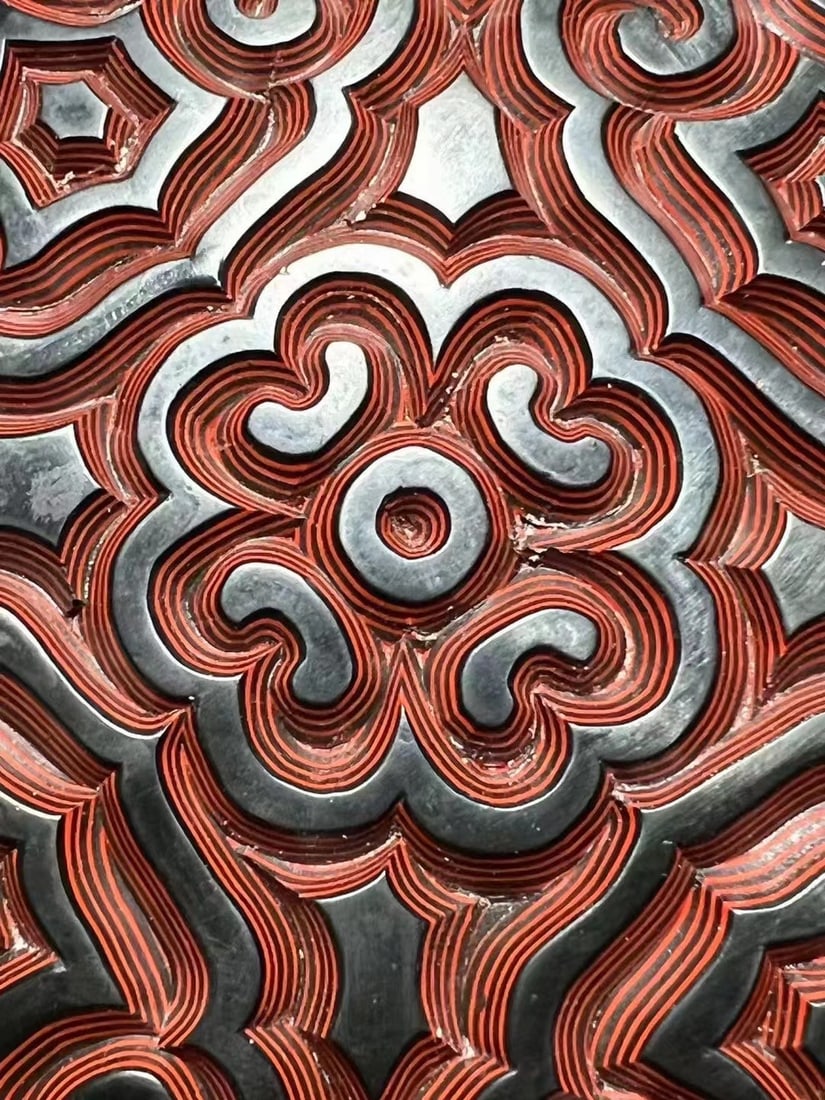 An Exquisite Carved Red Lacquer Box - 5