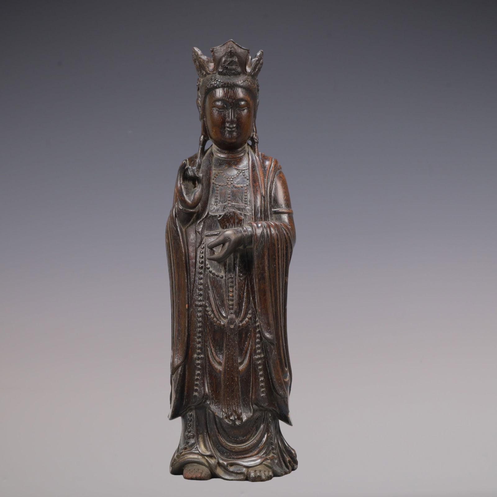 A Exquisite Eaglewood Statue of Sakyamuni Ornament (1 of 9)
