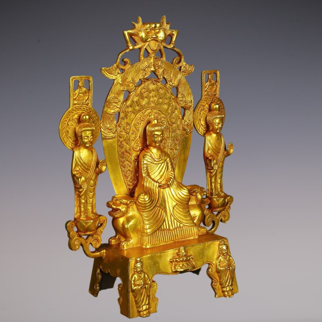An Exquisite Gilt Bronze Buddha Statue - 7