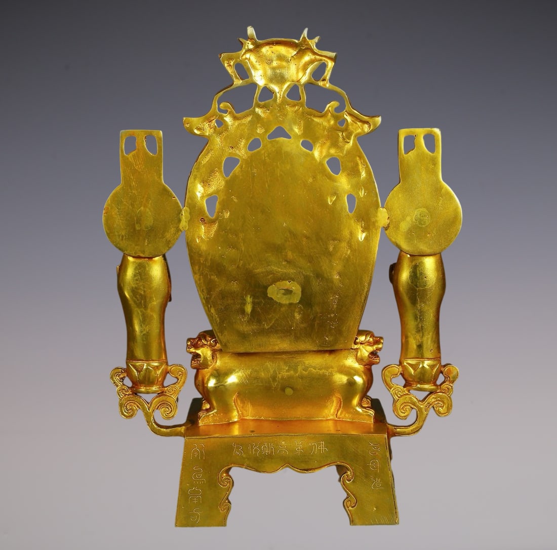 An Exquisite Gilt Bronze Buddha Statue - 9