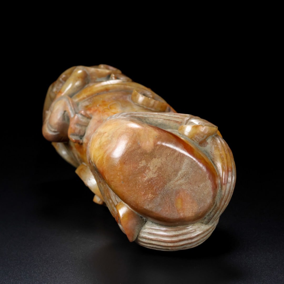 An Exquisite White Jade Chi-Dragon Pattern Cup - 9