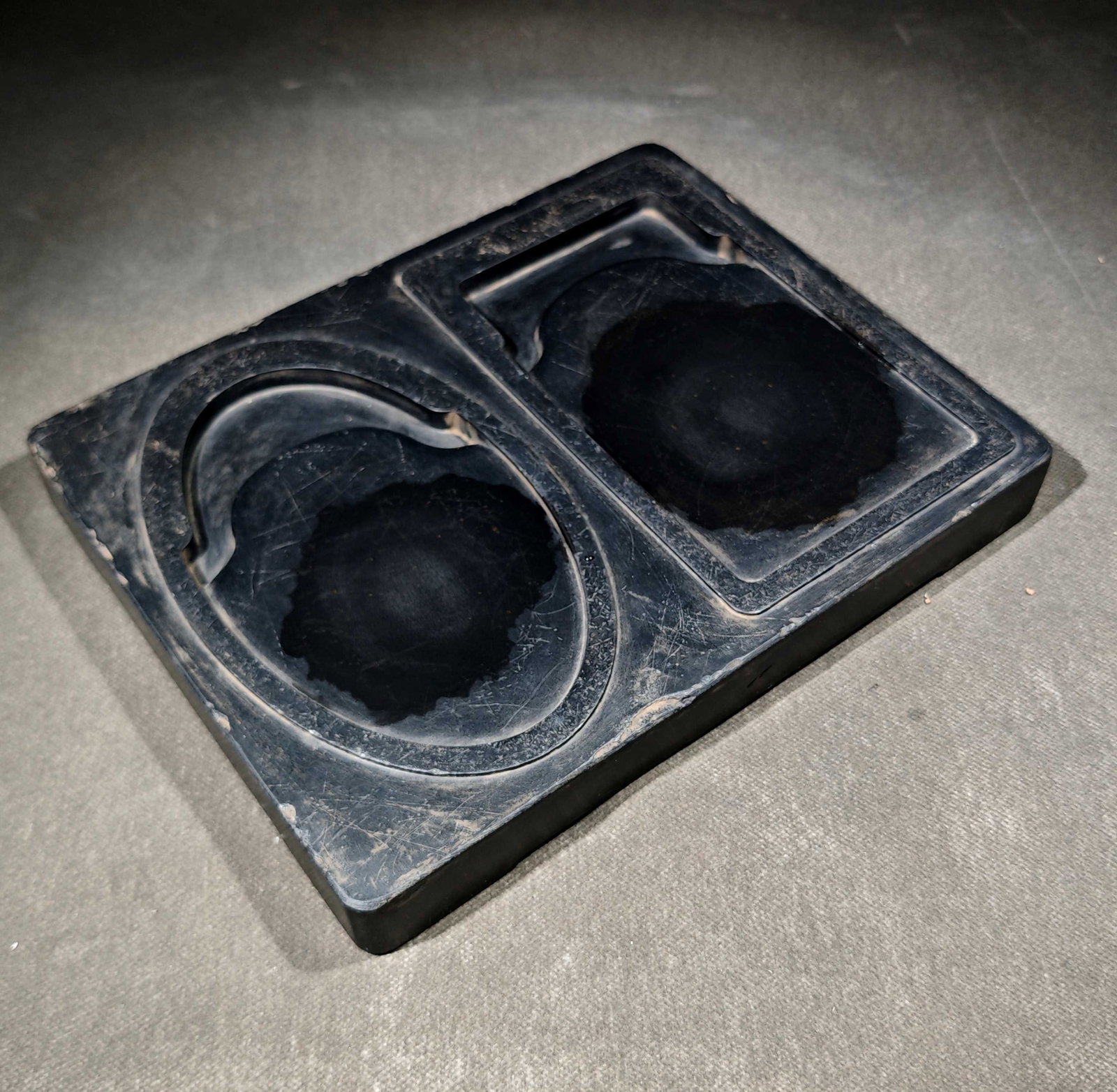 An Exquisite with poem Inkstone - 3