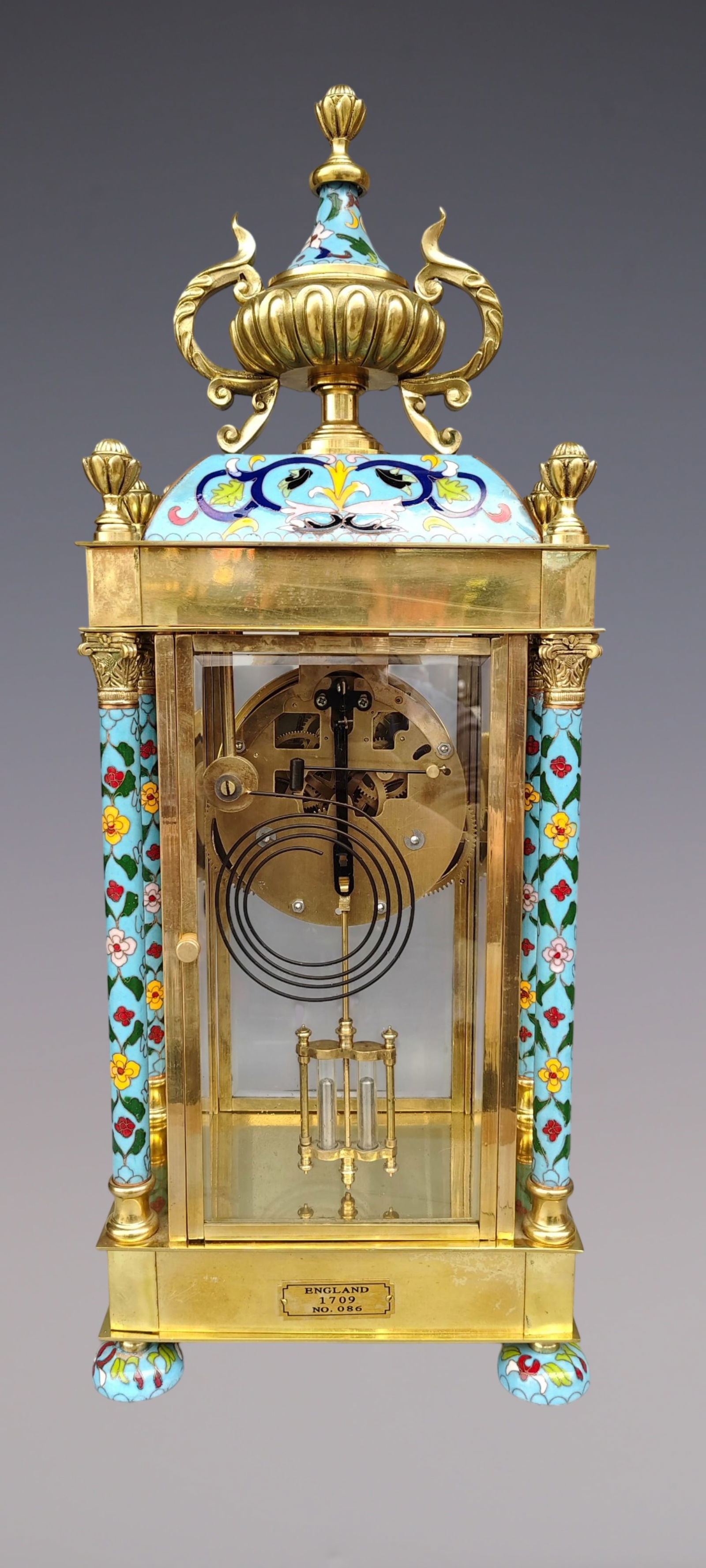 An Exquisite Gilt Bronze Lotus Pattern Clock - 5