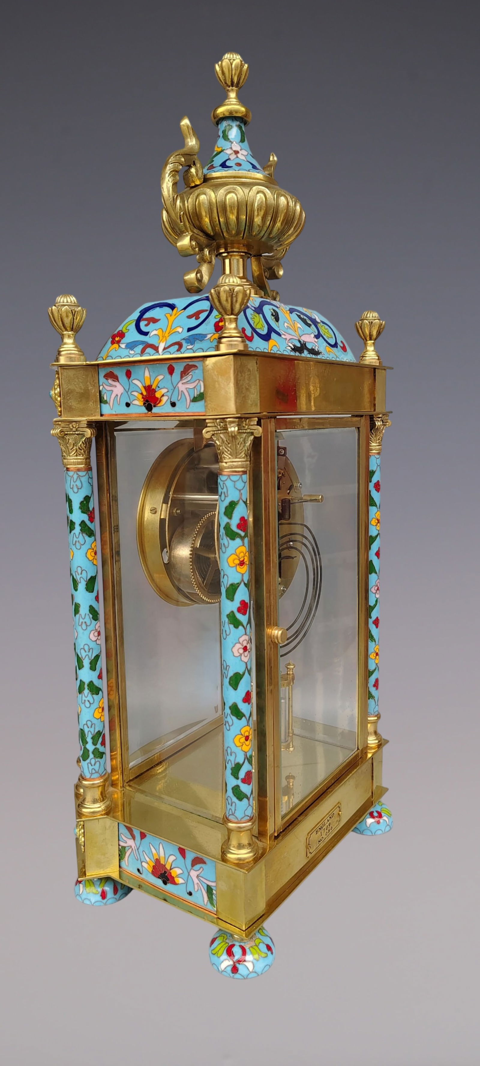 An Exquisite Gilt Bronze Lotus Pattern Clock - 6