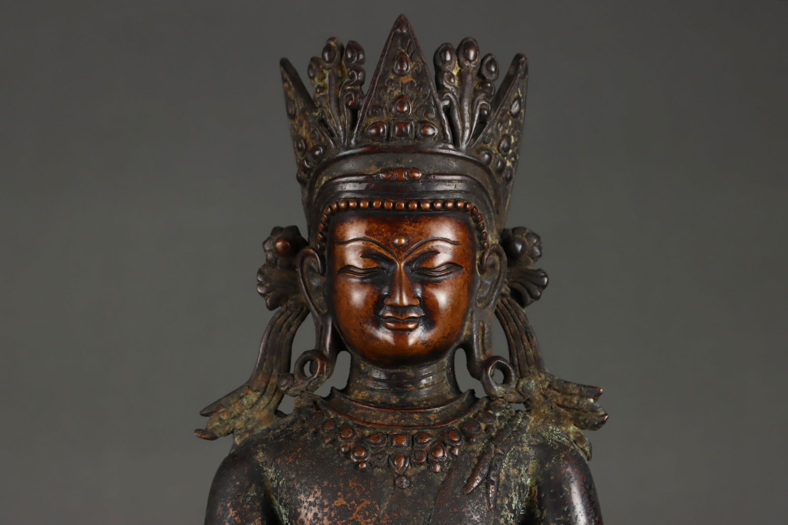 An Exquisite Bronze Buddha Statue - 5