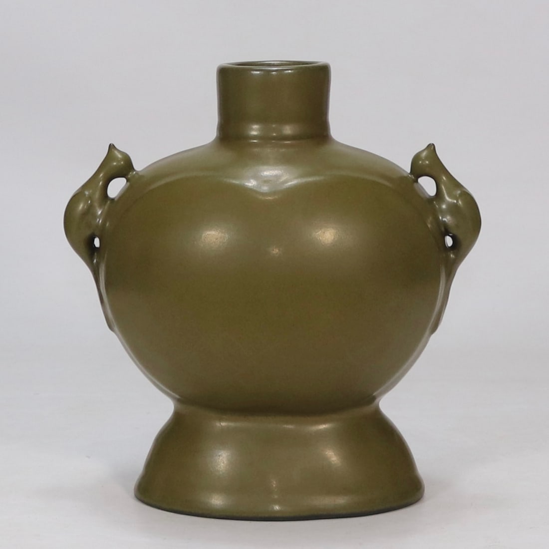An Exquisite Teadust Glazed Double-Ears Vase - 3
