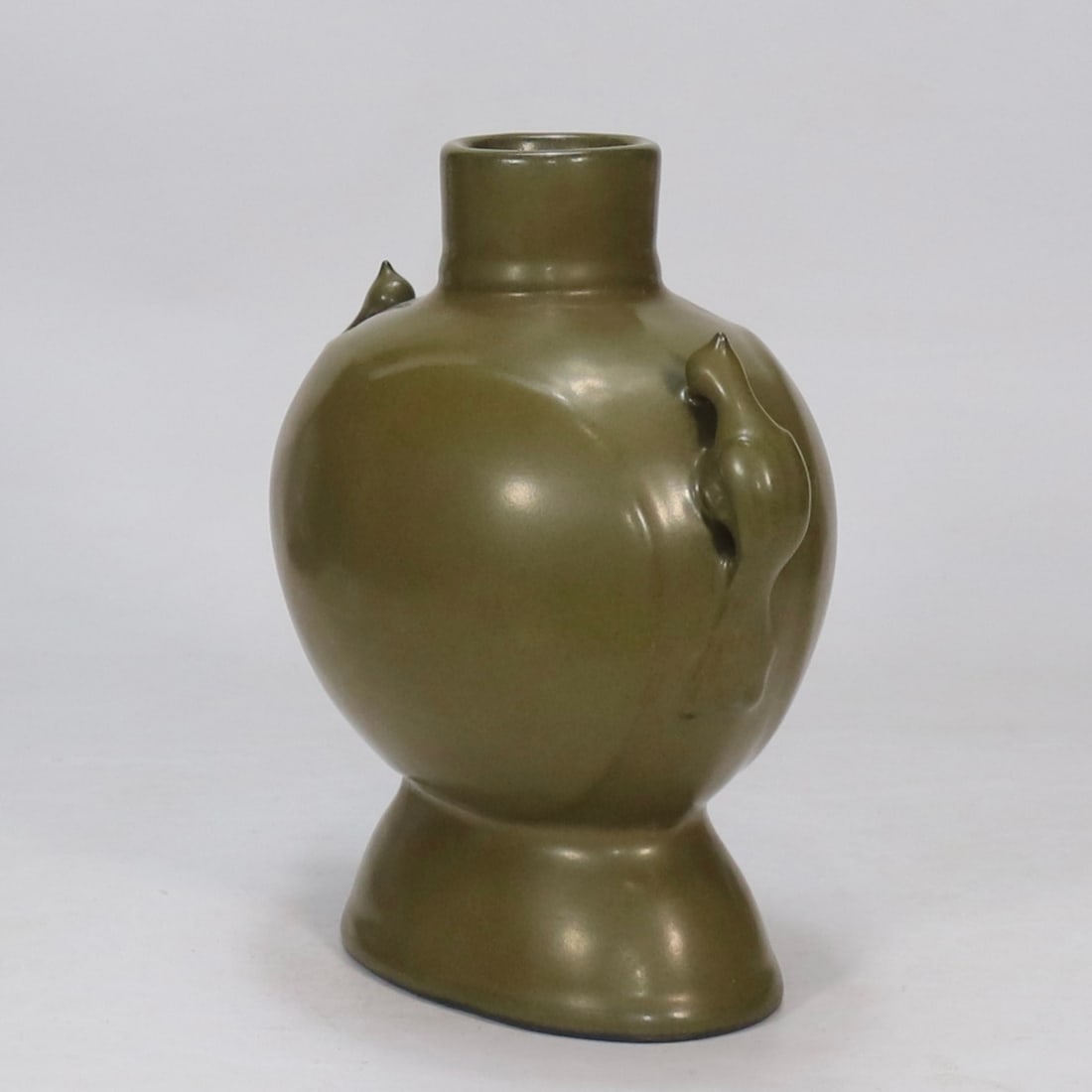 An Exquisite Teadust Glazed Double-Ears Vase - 4