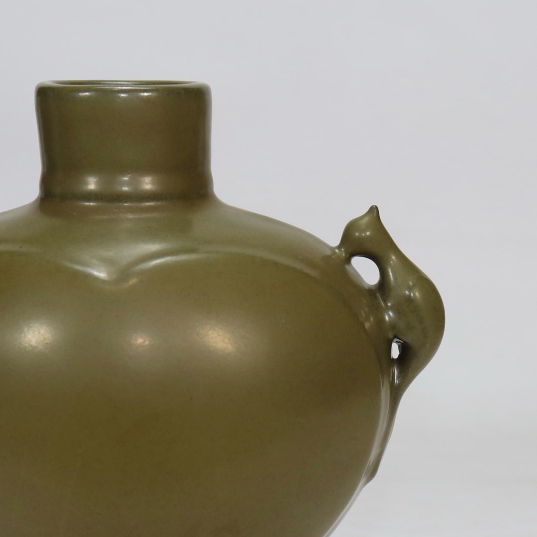 An Exquisite Teadust Glazed Double-Ears Vase - 7