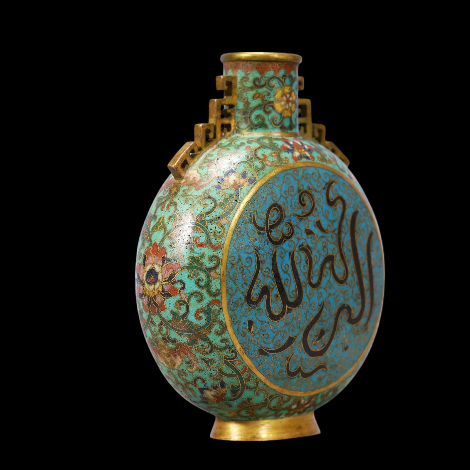 A Exquisite Cloisonne Lotus Pattern Vase - 4