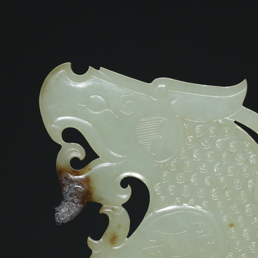 An Exquisite White Jade Tiger Ornament - 4