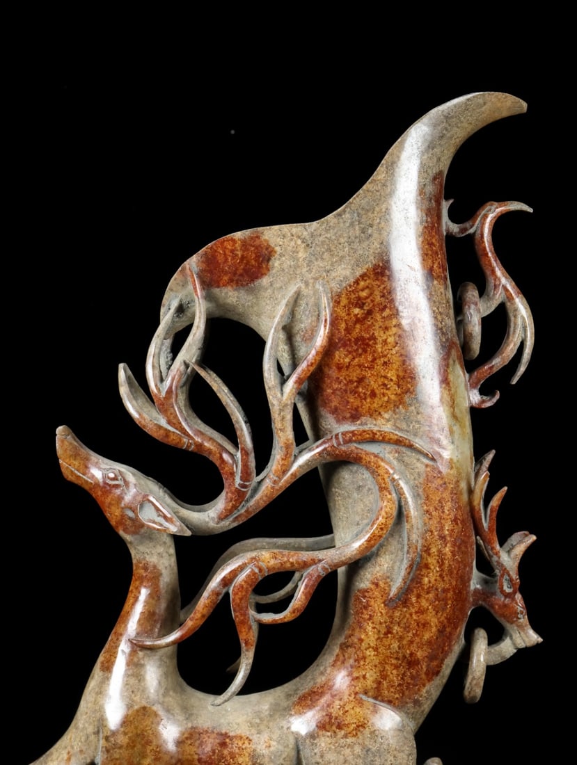 An Exquisite White Jade Deer-Shaped Cup - 3