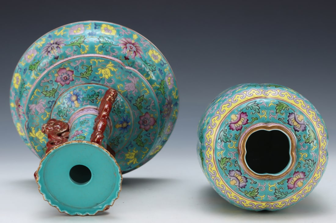 An Exquisite Enamel Lotus Pattern Palace Lantern - 7