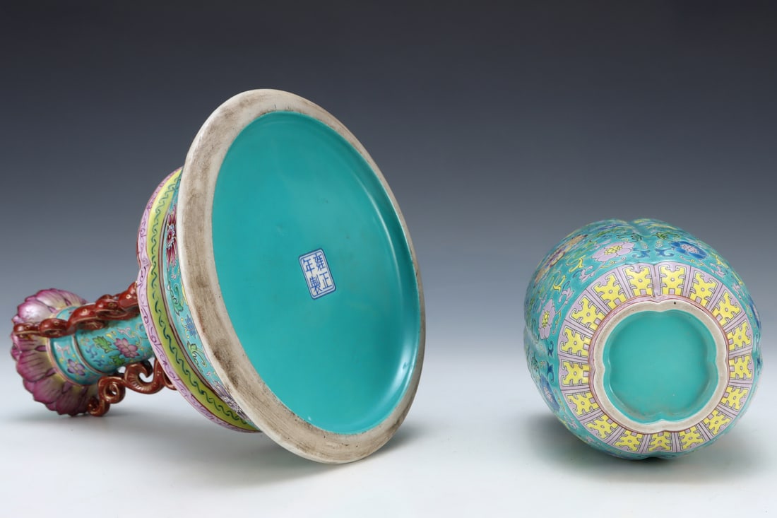 An Exquisite Enamel Lotus Pattern Palace Lantern - 8