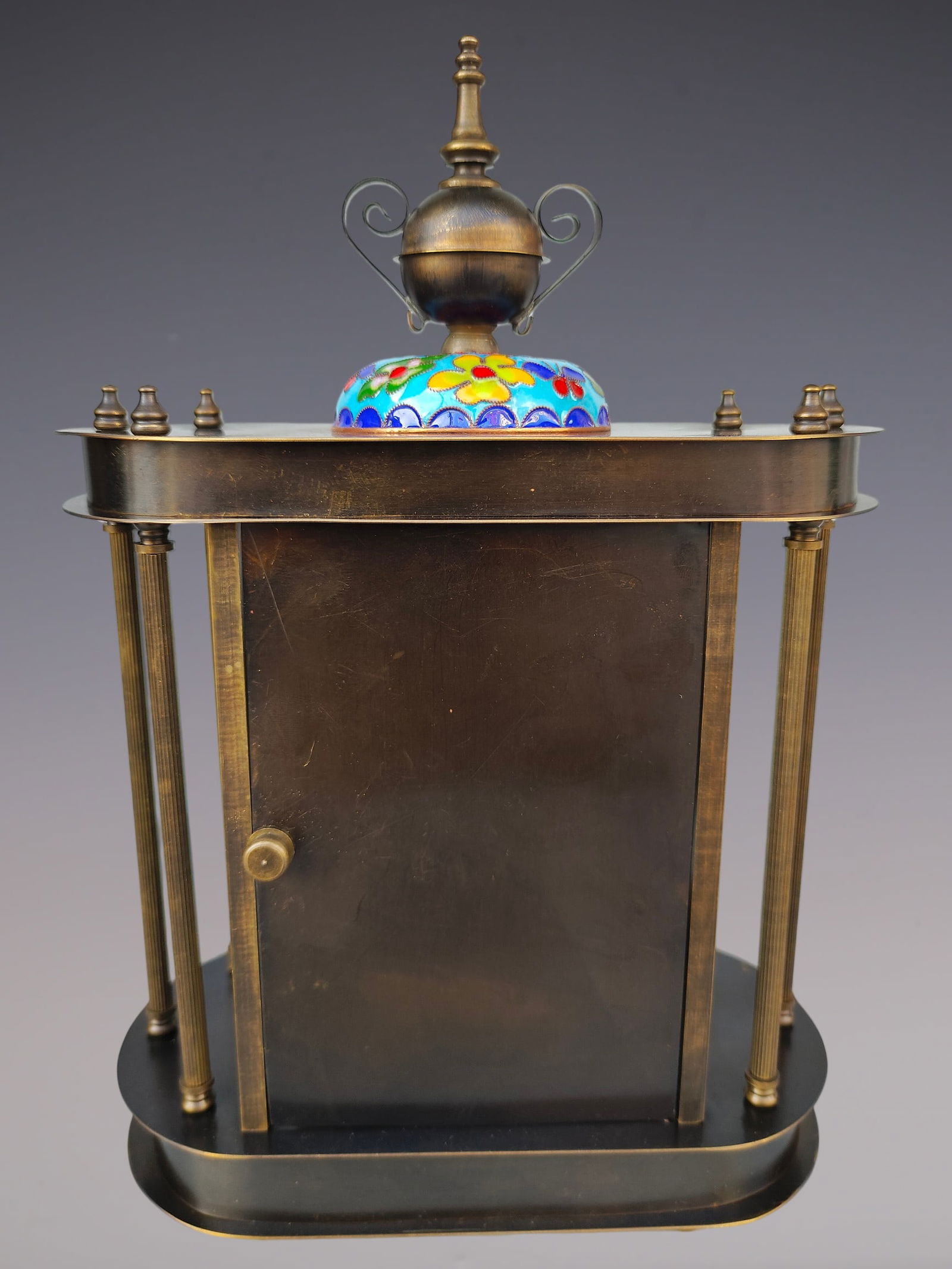 An Exquisite Bronze Lotus Pattern Clock - 5