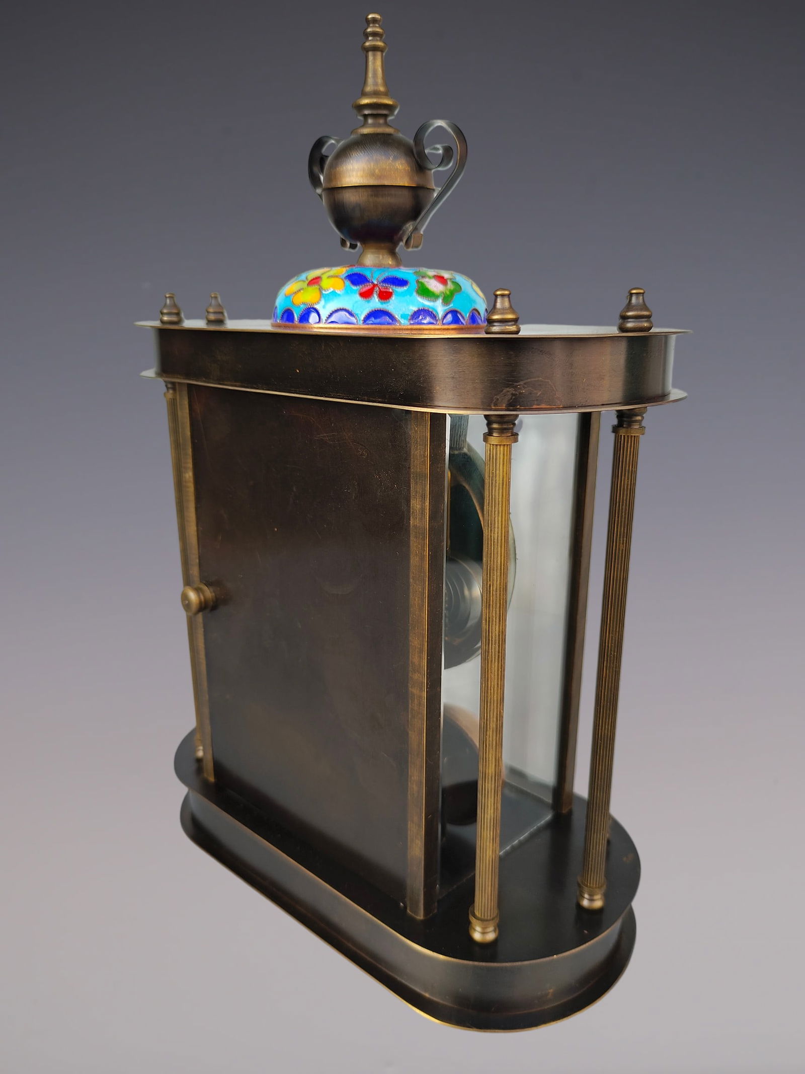 An Exquisite Bronze Lotus Pattern Clock - 6