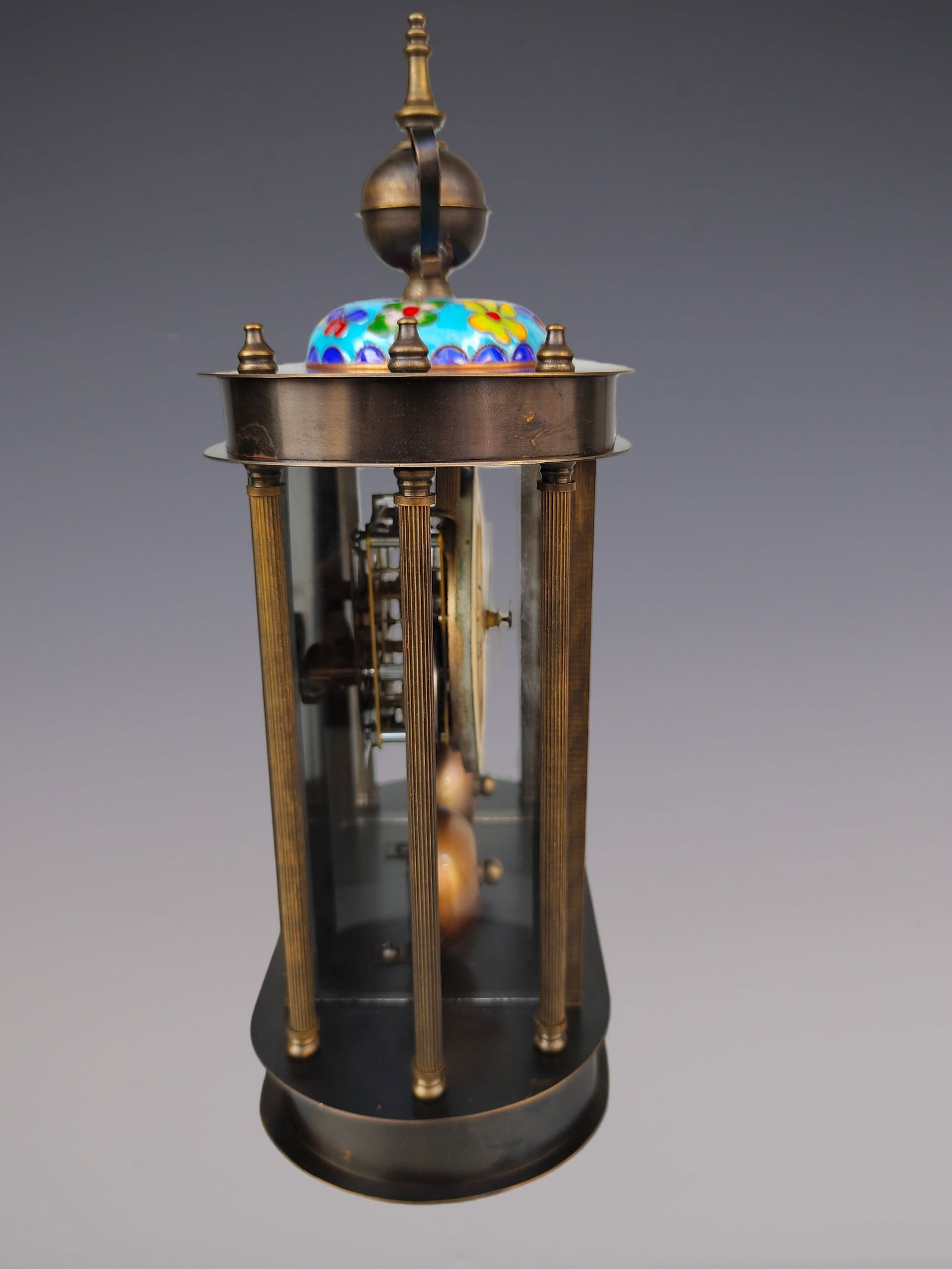 An Exquisite Bronze Lotus Pattern Clock - 7