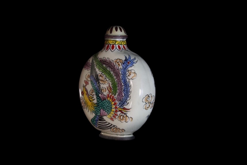 An Exquisite Cloisonne Dragon Pattern Snuff Bottle - 3