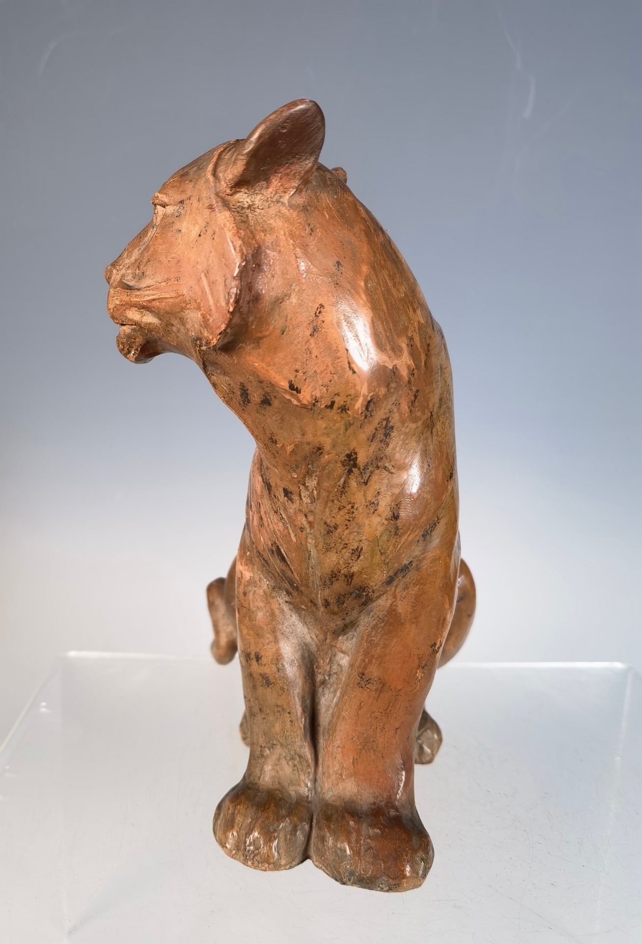 An Exquisite Wooden Tiger Ornament - 7