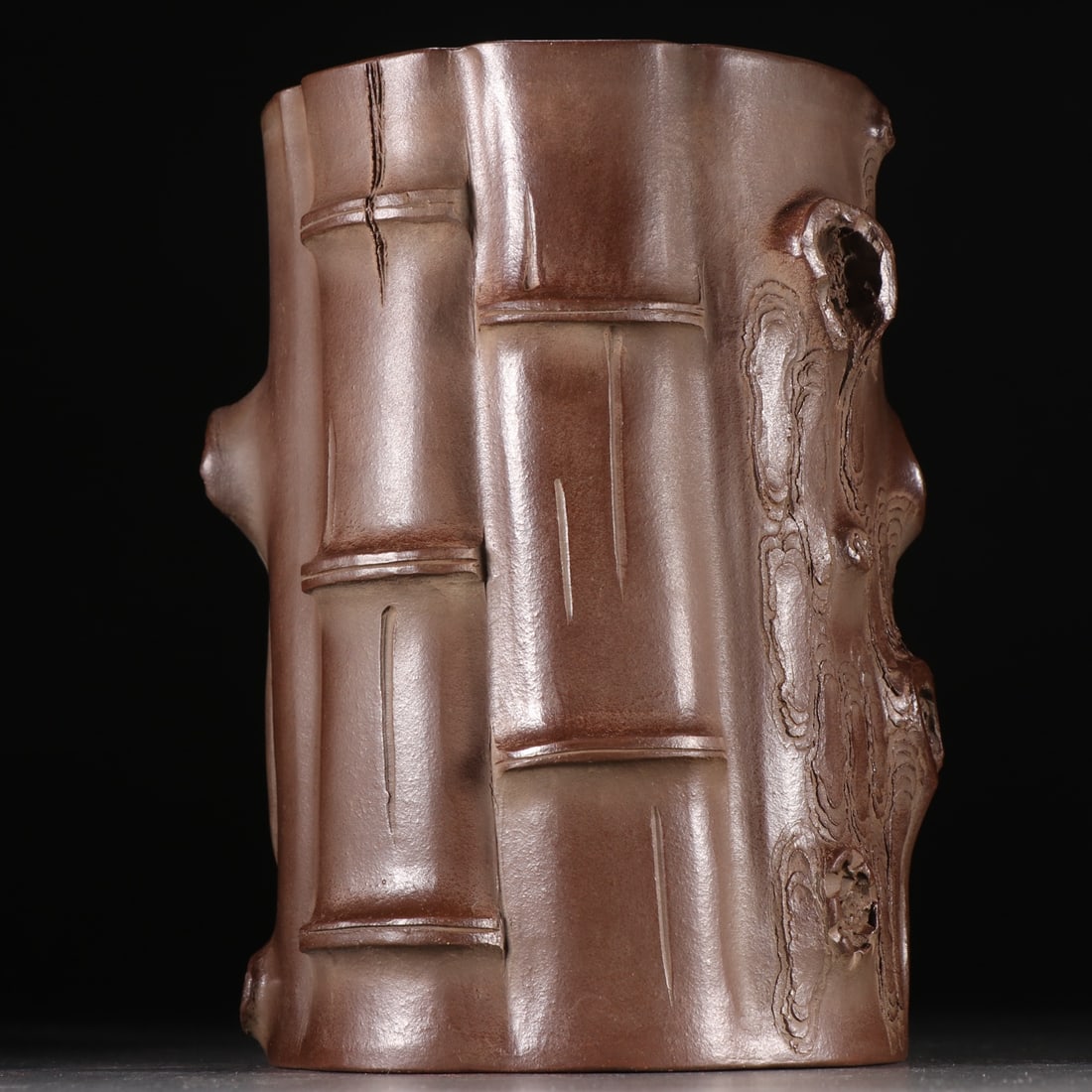 An Exquisite Purple Sands Flower Pattern Brush Pot - 4