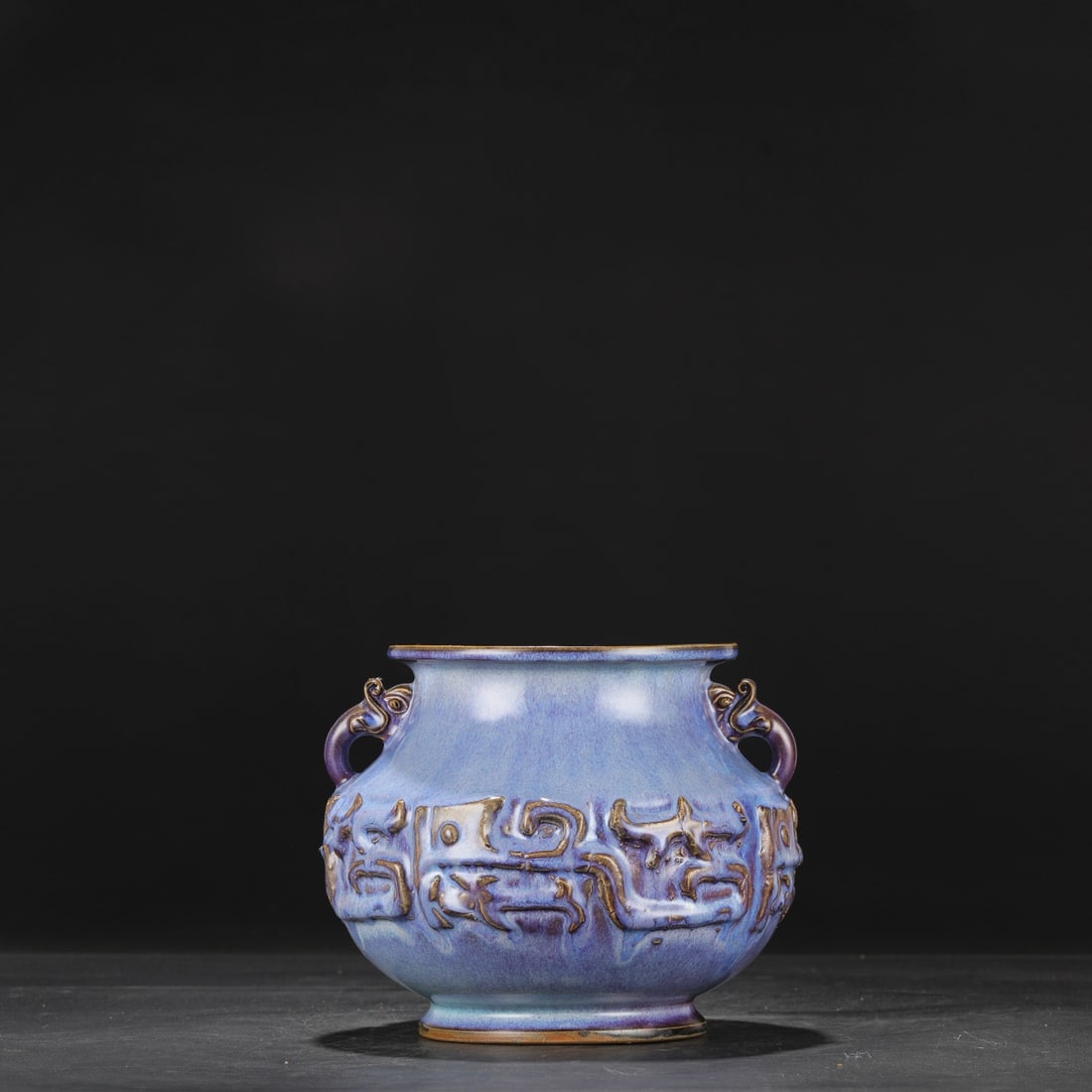 An Exquisite Jun yao Double-Ears Censer - 2