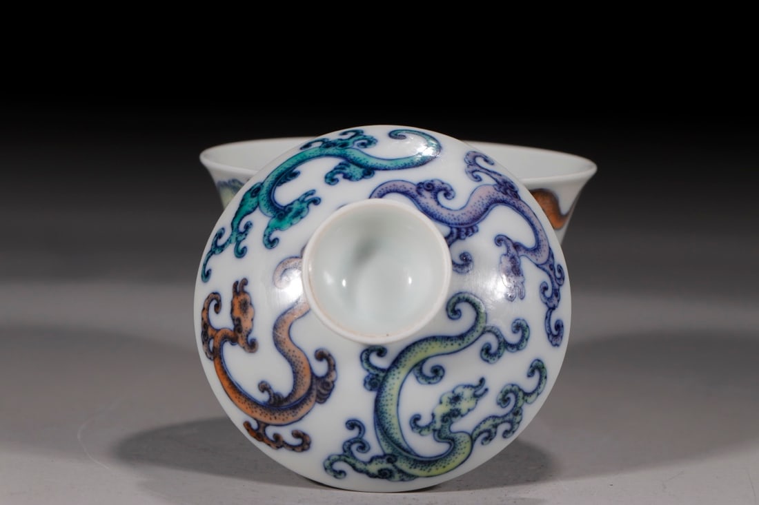 An Exquisite Doucai Dragon Pattern Bowl - 5
