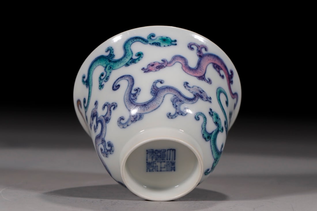 An Exquisite Doucai Dragon Pattern Bowl - 6
