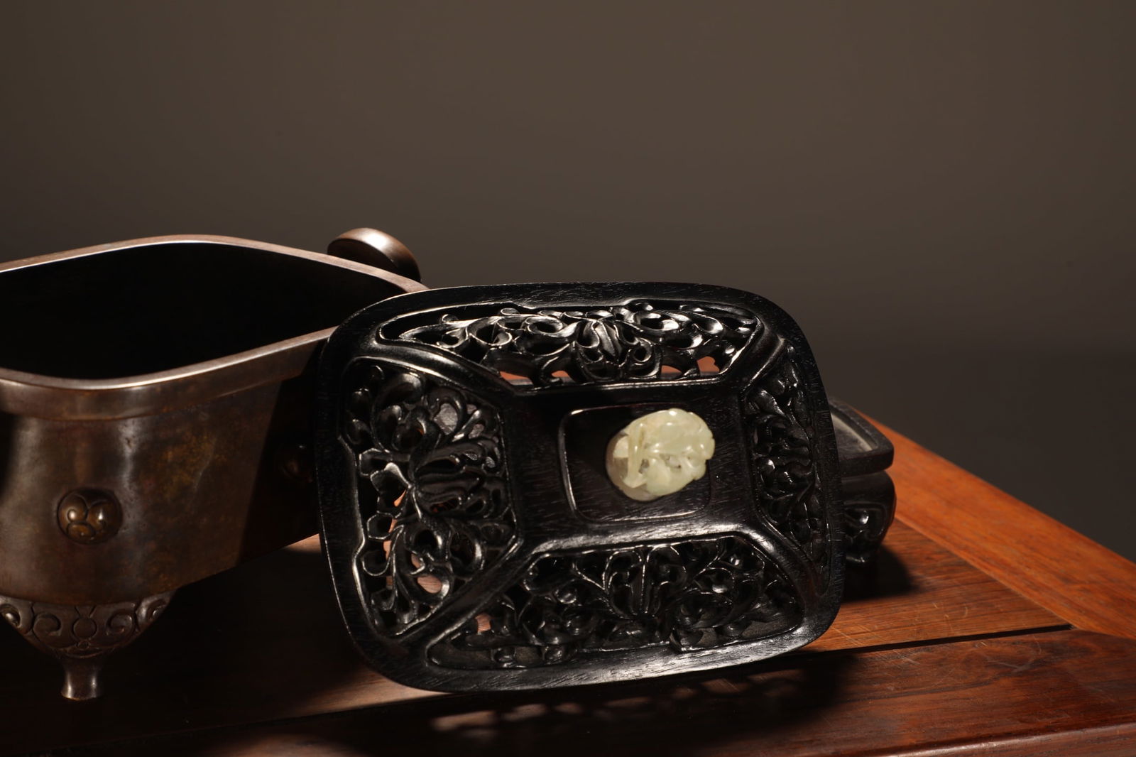 An Exquisite Bronze Double-Ears Censer - 4