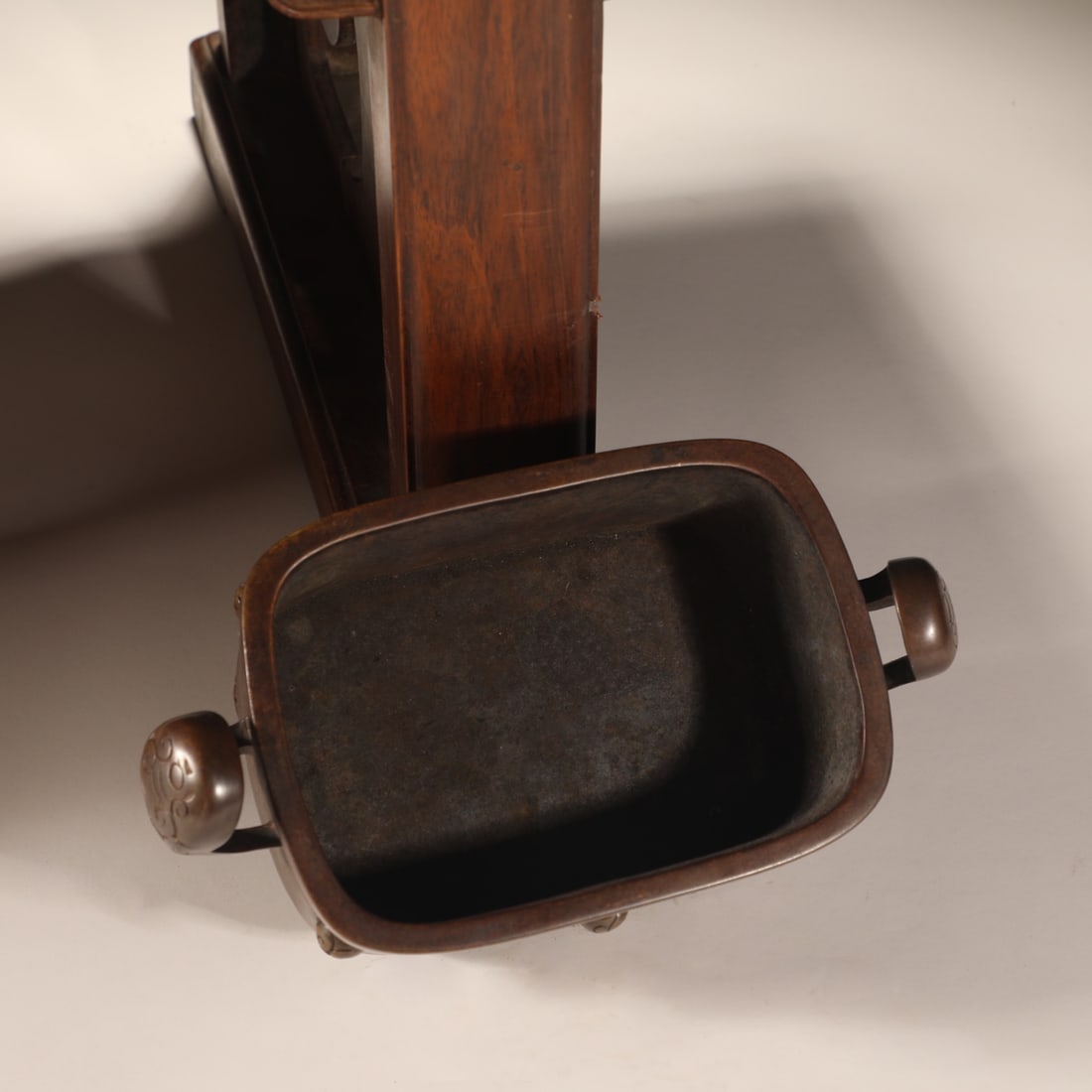 An Exquisite Bronze Double-Ears Censer - 5