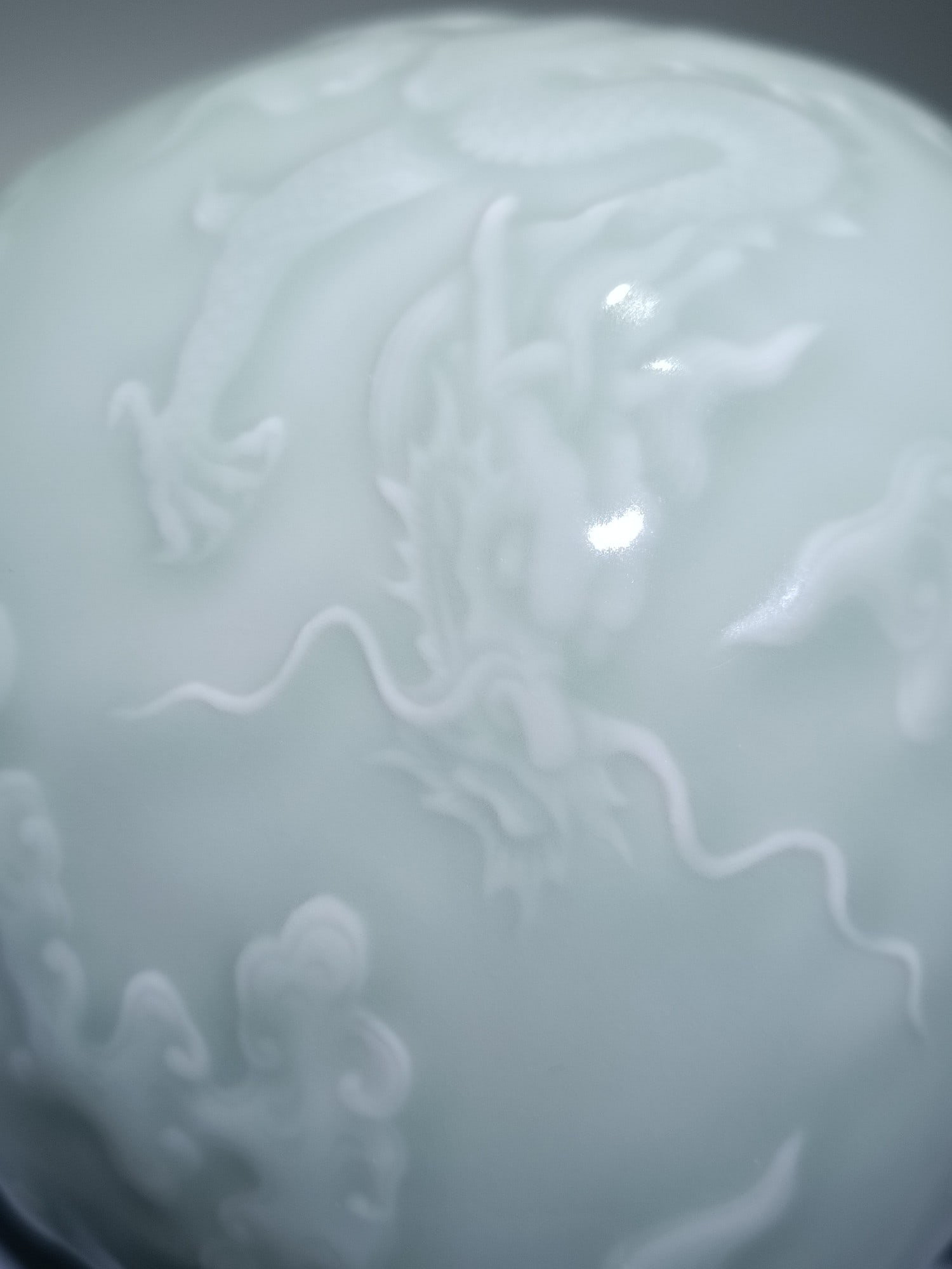 An Exquisite Celadon Glazed Dragon Pattern Vase - 8