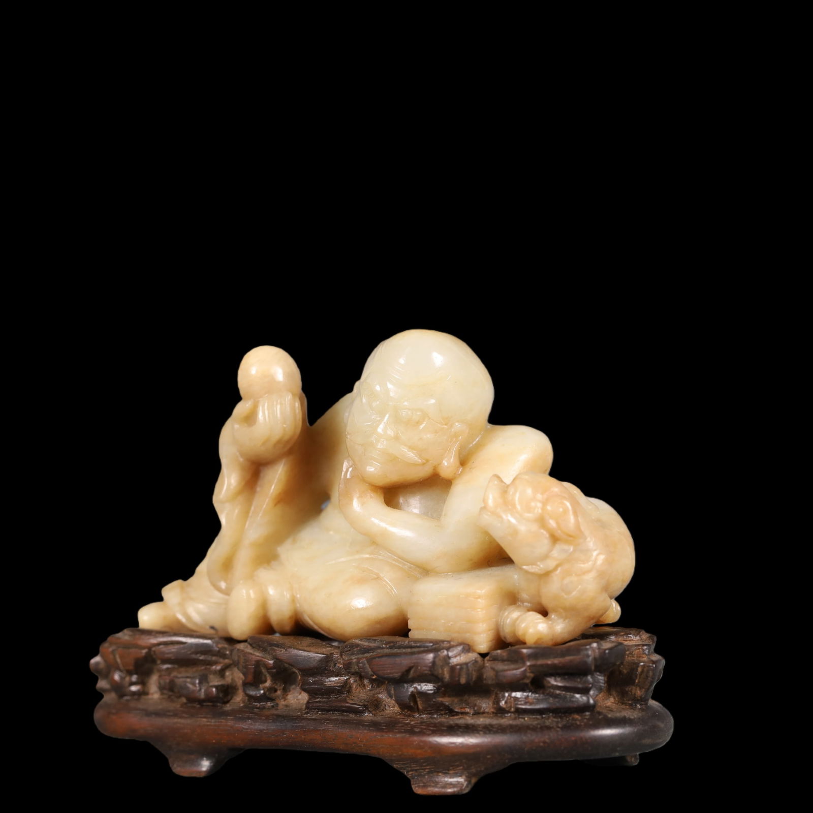 A Exquisite White Jade Figures Ornament - 2