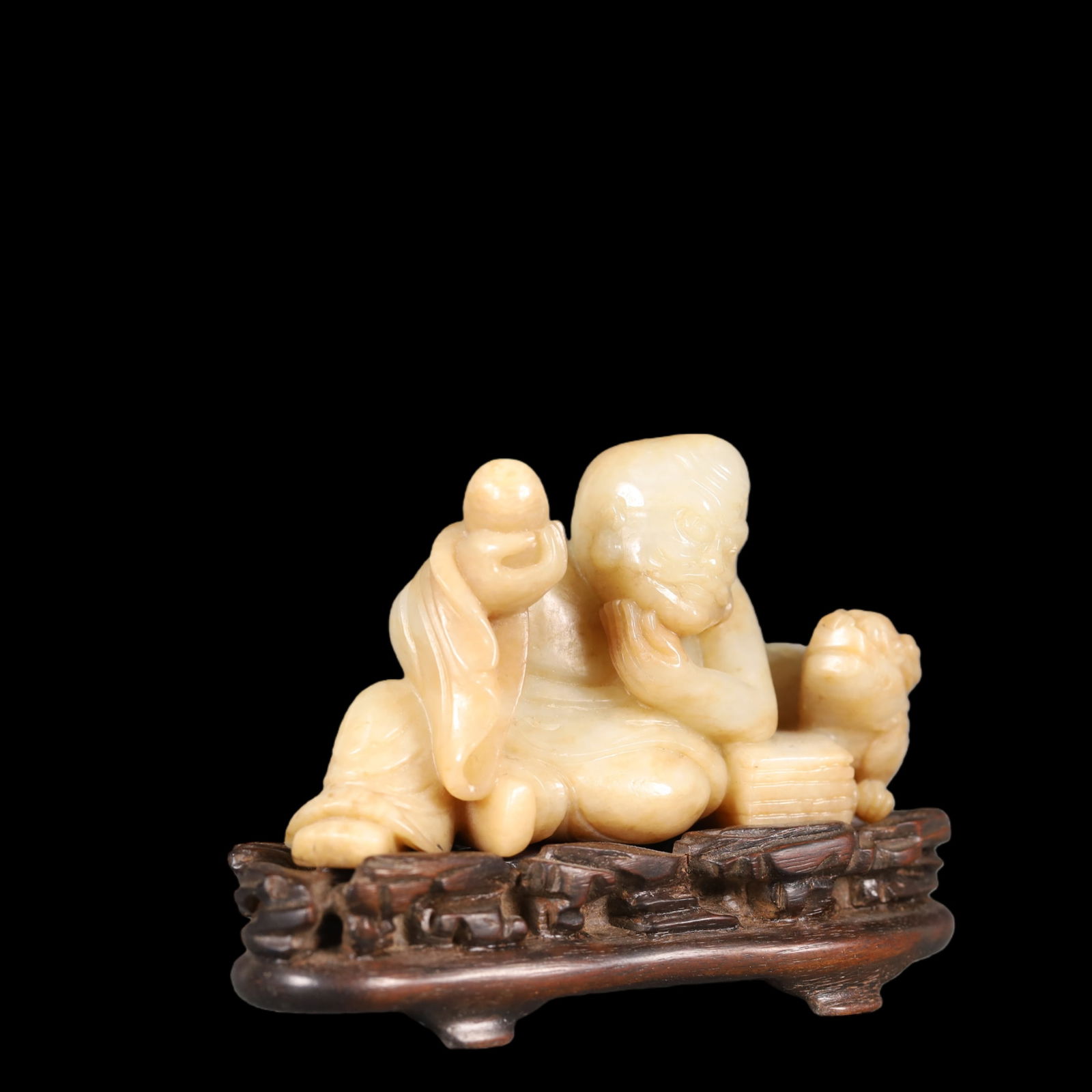 A Exquisite White Jade Figures Ornament - 3
