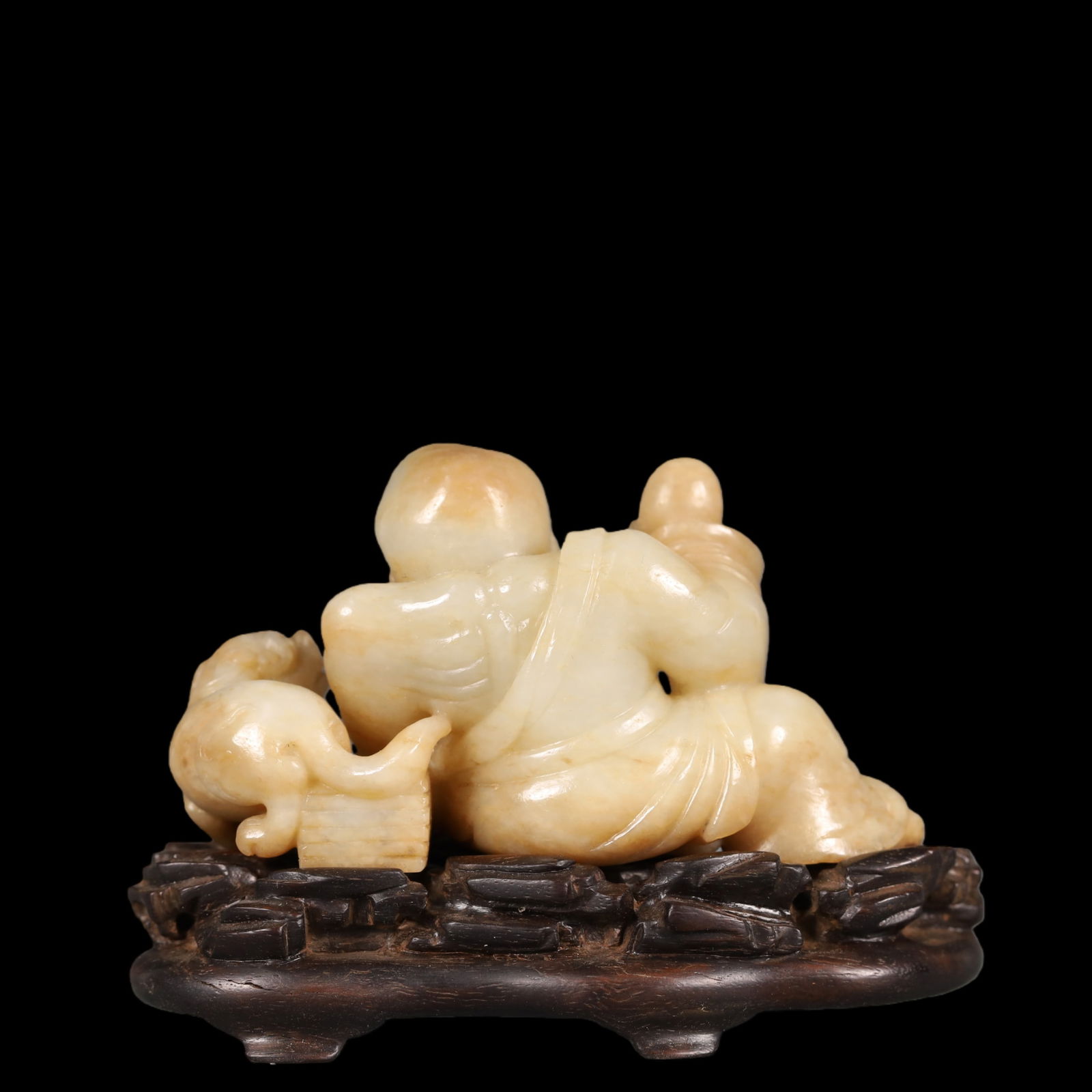 A Exquisite White Jade Figures Ornament - 4