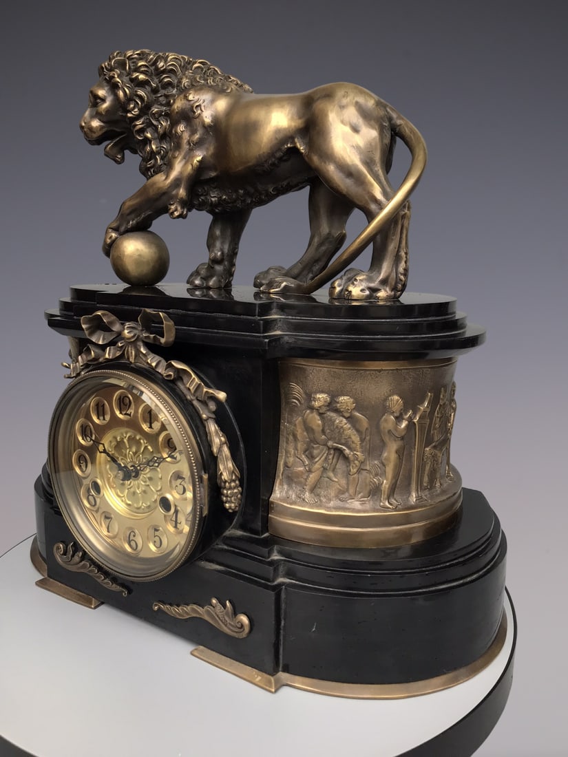 An Exquisite Bronze Character and Story Pattern Clock - 3