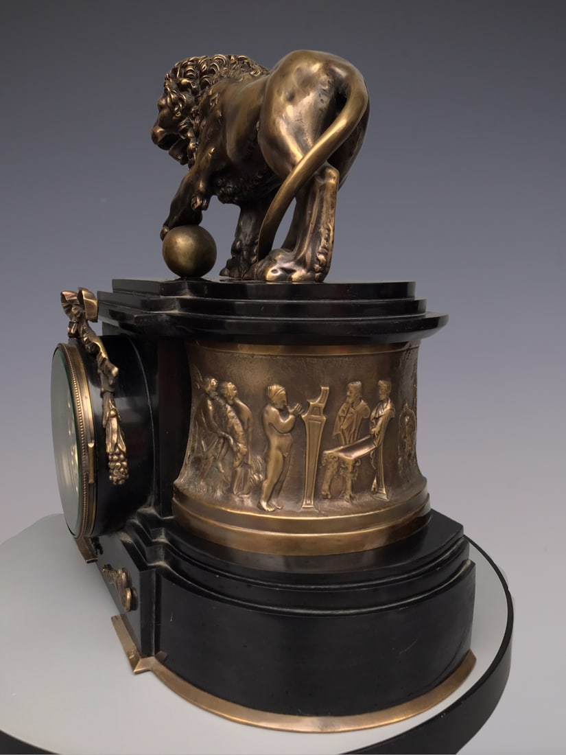 An Exquisite Bronze Character and Story Pattern Clock - 4