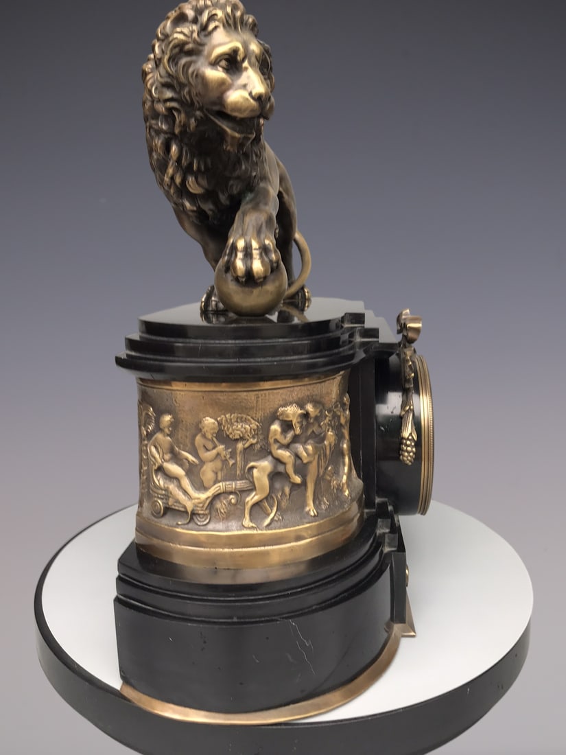 An Exquisite Bronze Character and Story Pattern Clock - 6