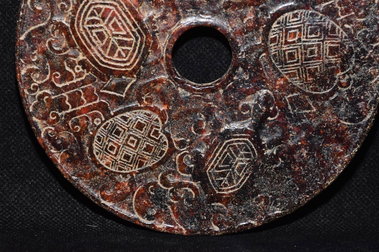 An Exquisite Hemo Jade Turtle Pattern Ornament - 3