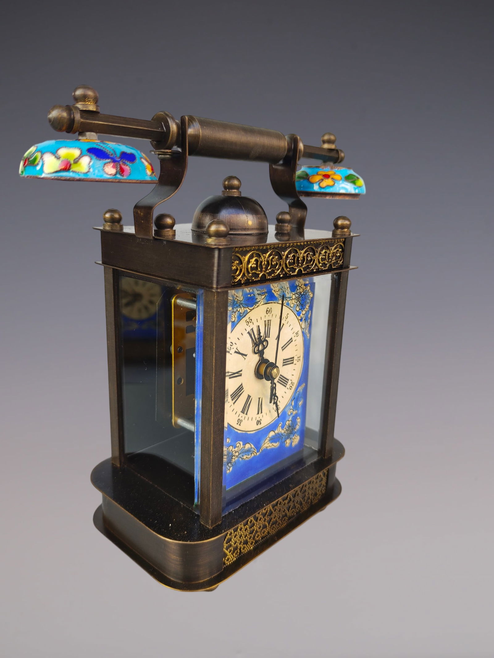 An Exquisite Bronze Lotus Pattern Clock - 2